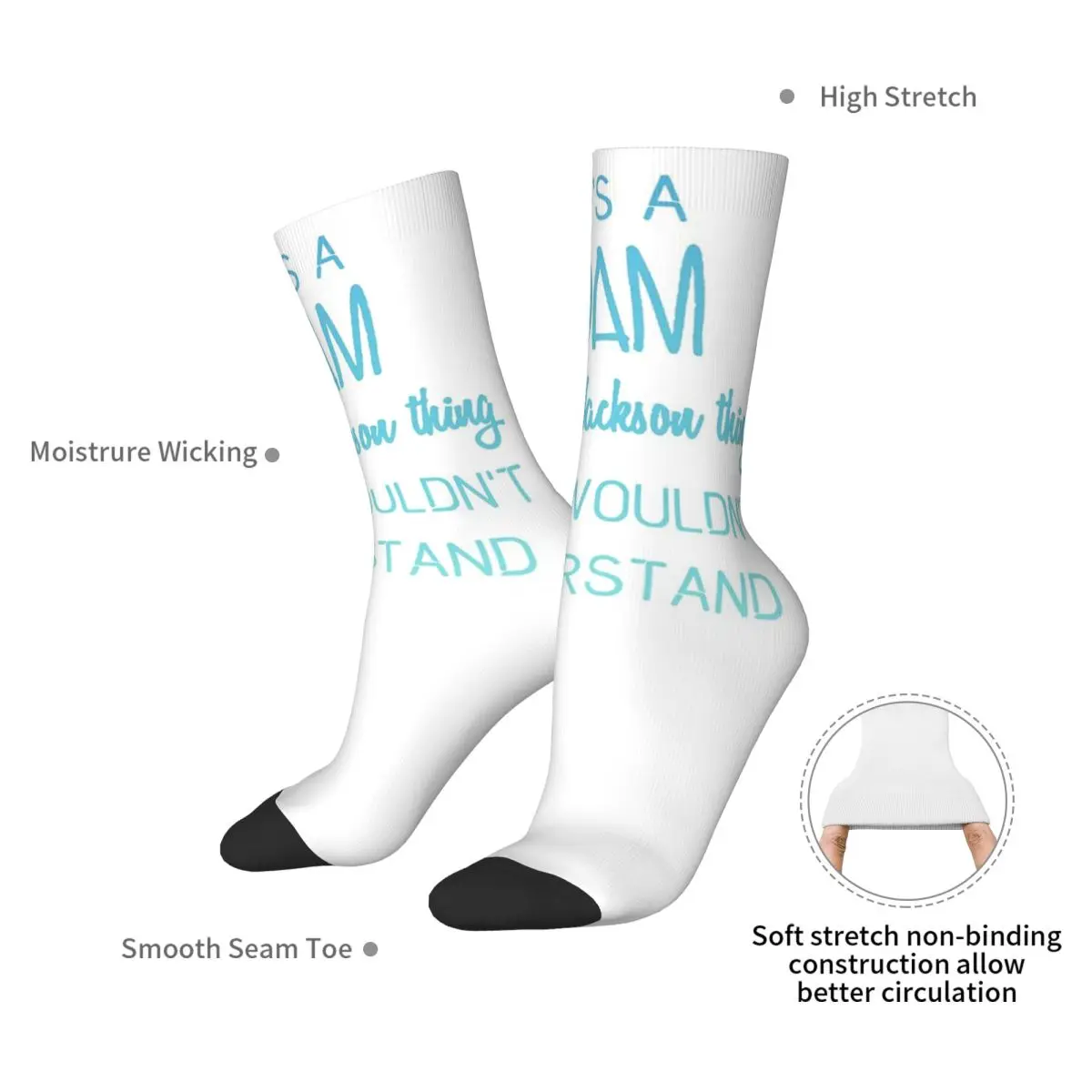 Dam Percy Jackson Thing Socks Harajuku Sweat Absorbing Stockings All Season Long Socks Accessories for Man's Woman's Gifts