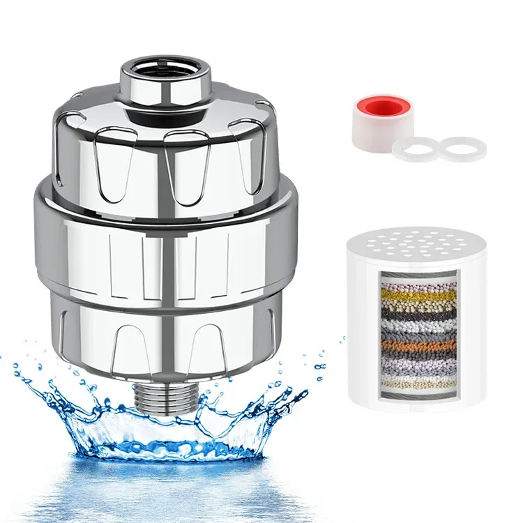 

15 Stages Shower Water Filter Tap Water Remove Chlorine Heavy Metals Filtered Soften Hard Water Shower Head Filtration Purifier