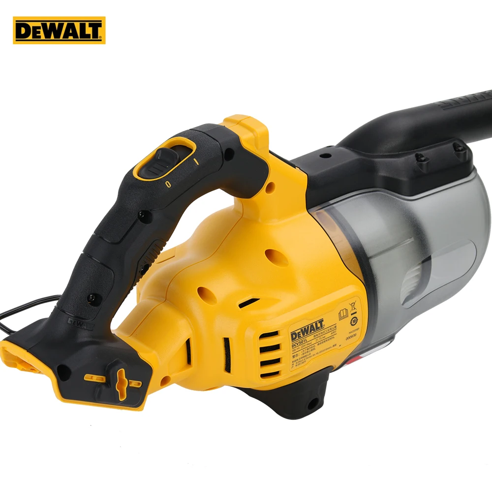 DEWALT 20V Cordless Vacuum DCV501LN Handheld Vacuum 9.4KPa Industrial Cleaner Rechargeable Cleaner for Car Home Gardon Cleaning