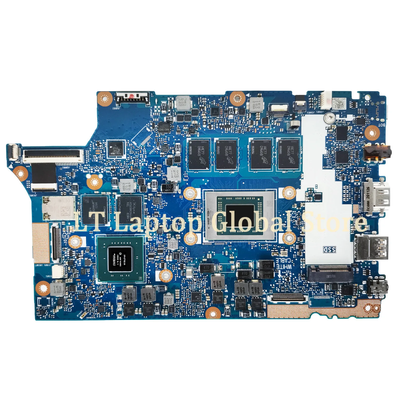 Imagem -03 - Laptop Ux562iq Placa-mãe para Asus Zenbook Flip 15 Ux562i Ux562 Q507iq Placa-mãe com R74700u R5-4500u 8gb 16gb-ram V2g lt