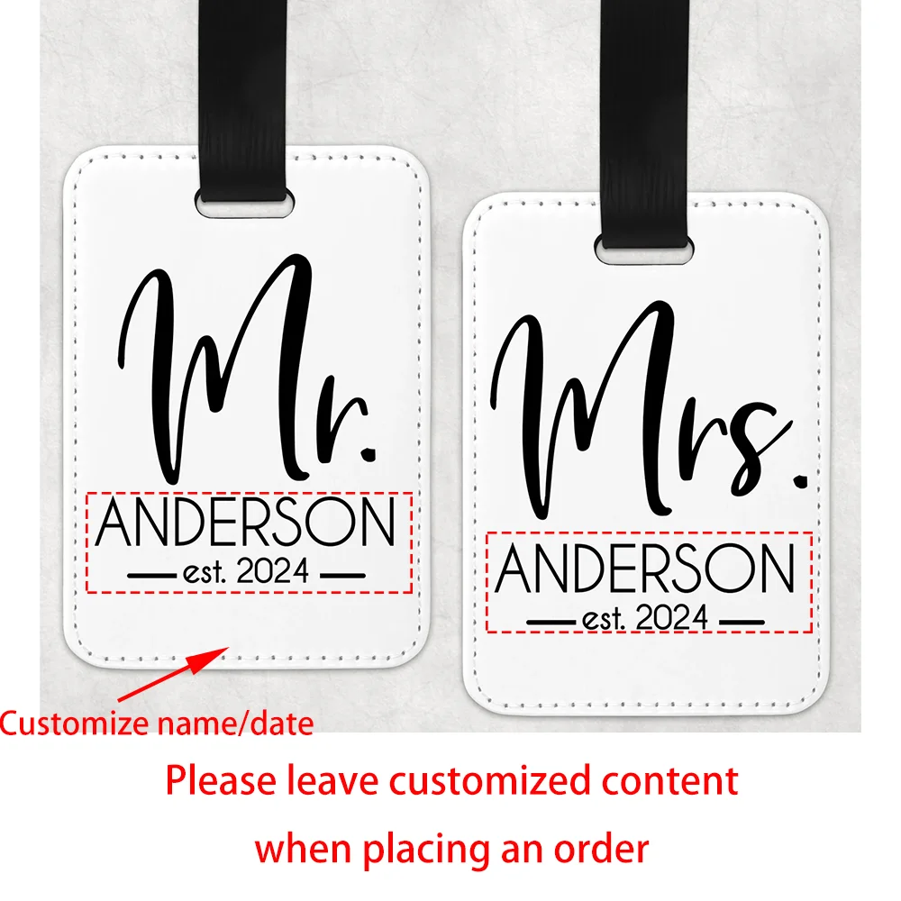 شخصية السيد السيدة شهر العسل علامة الأمتعة الزفاف الزوجين حديثا زوجين الهدايا حقيبة العلامات العروس العريس حقيبة العلامات هدية متزوجة فقط #2