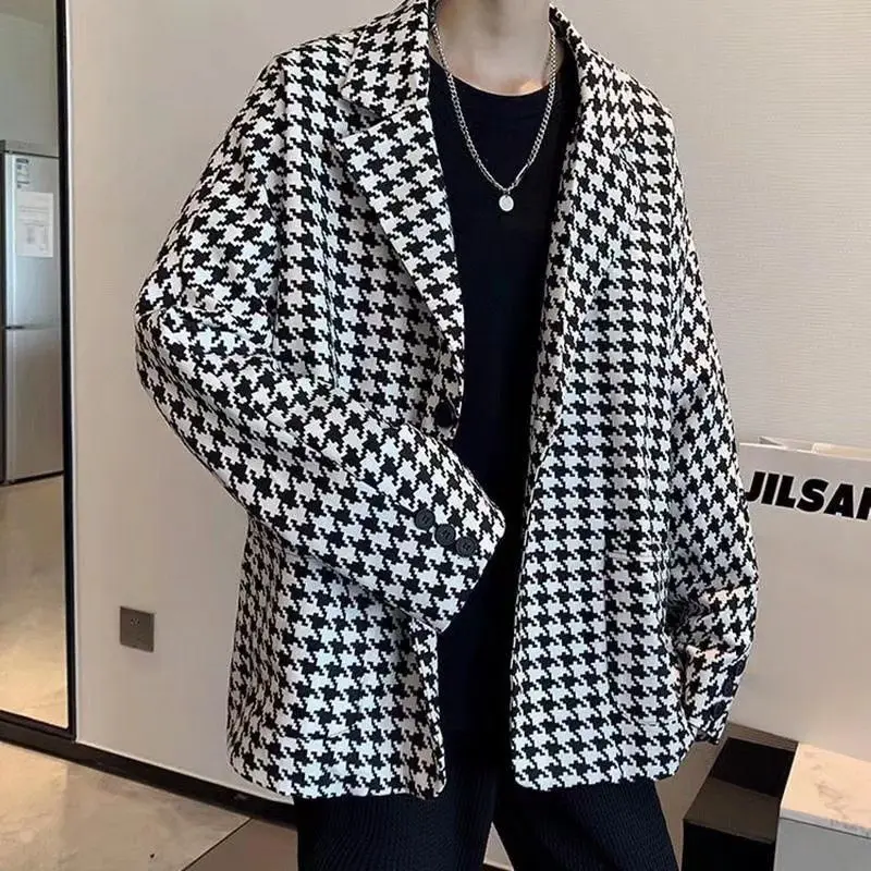 Spring Autumn New Tailored Collar Fashion Long Sleeve Blazers Women High Street Casual Printing Button All-match Y2K Cardigan