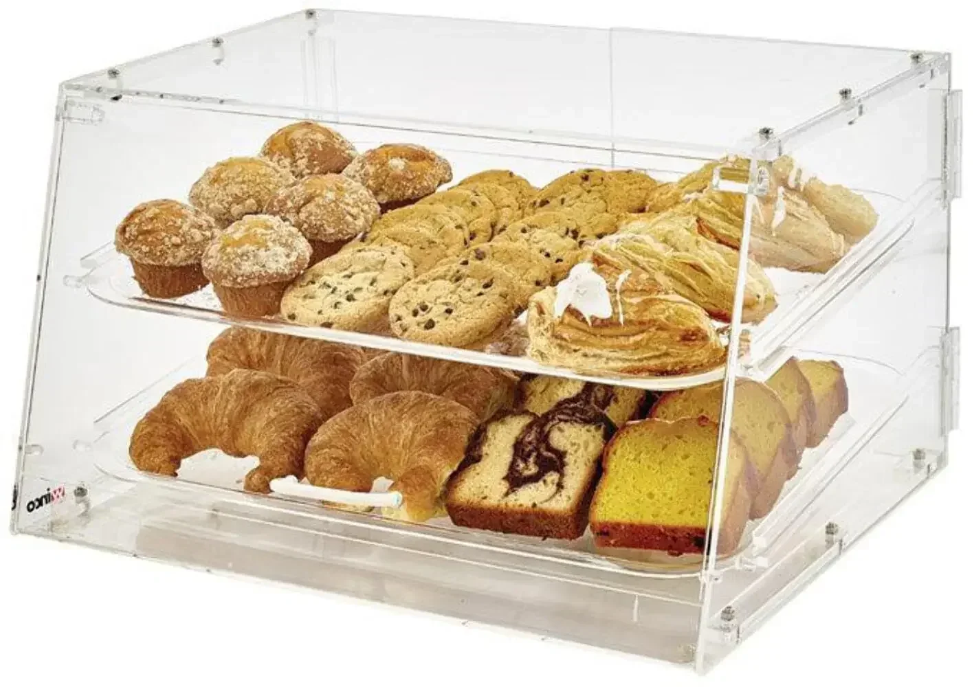 Winco ADC-4 4-Tier Pastry Display Case, Acrylic,Clear,Medium