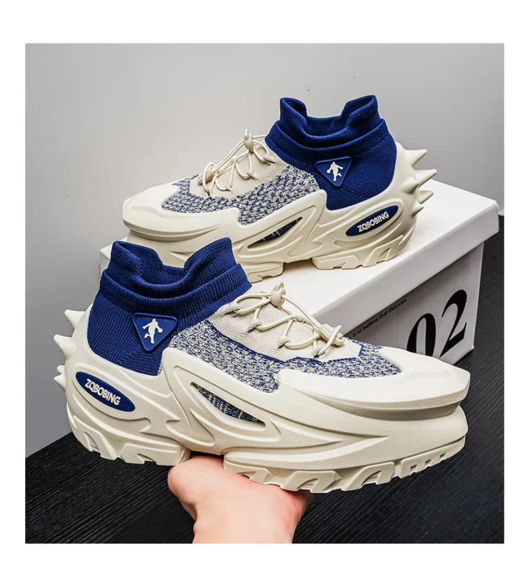 2026 Frühling und Sommer Neuer Stil Alltagstaugliche Personalisierte Herrenschuhe 39-45 Große Größen Dickbesohlte Modische Freizeitschuhe Vielseitige Sportschuhe – Detail 25