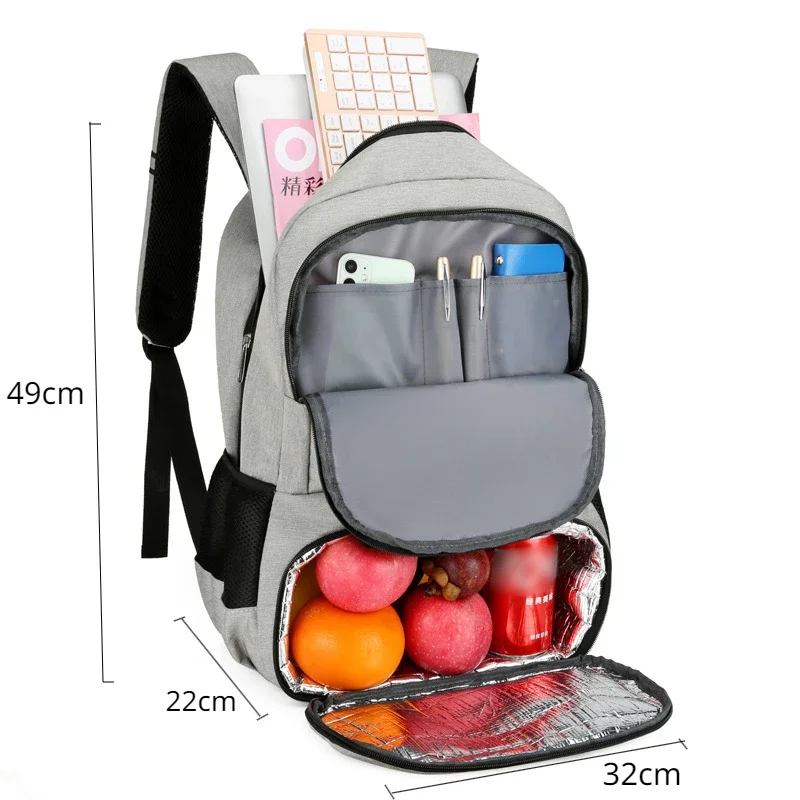 Outdoor Picnic Insulation Backpack Multifunctional PicnicTakeaway Meal Delivery Storage Bag Shoulder Cooler Bag Red Wine Ice Bag