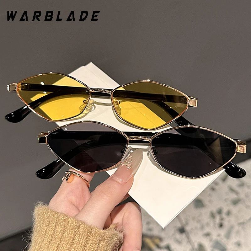 

Metal Frame Irregular Polygon Cat Eye Sunglasses Women Retro Shades Men Small Driving Shades Eyewear UV400 Lentes De Sol Hombre