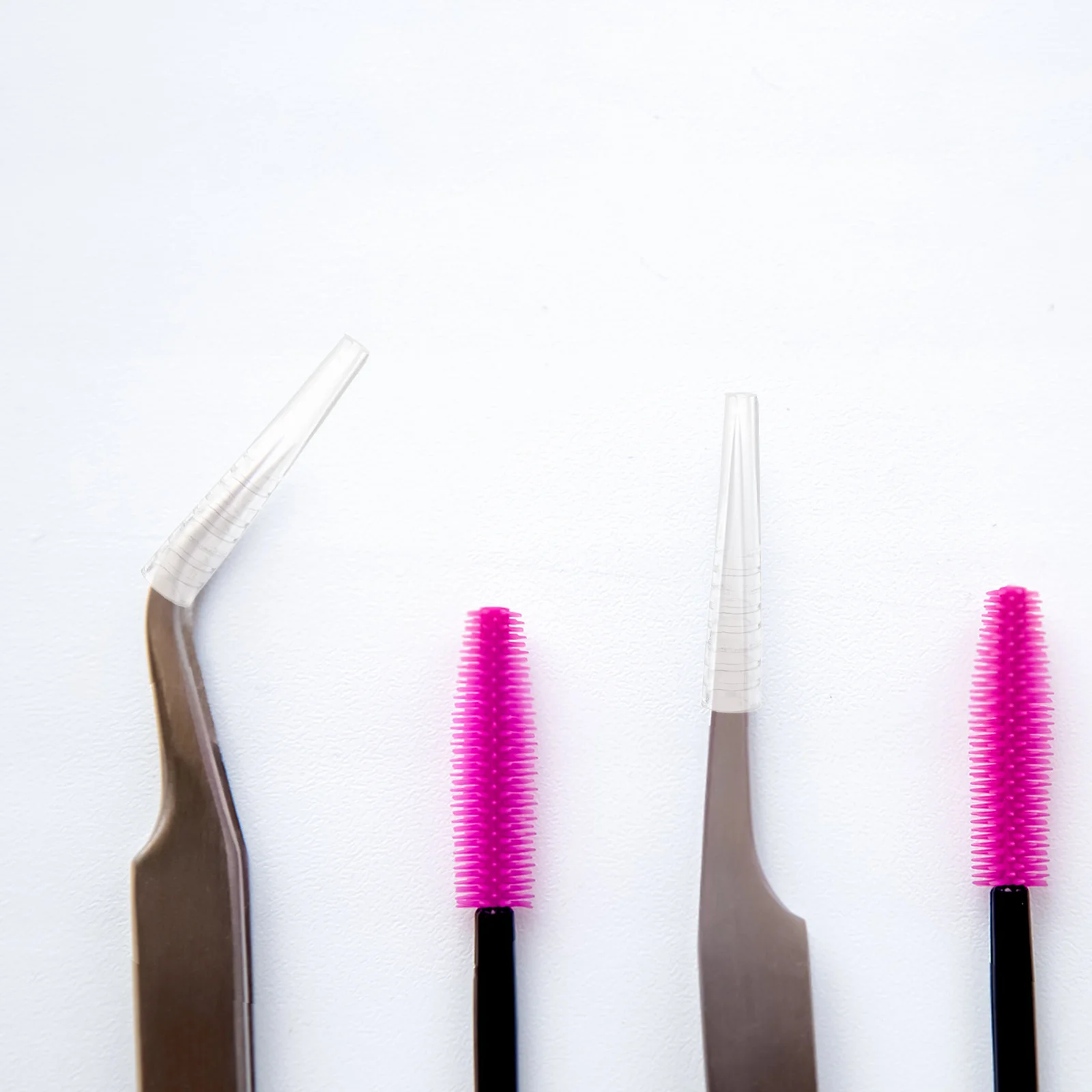 50 pezzi pinzette per ciglia protezione coperture in silicone custodia protettiva antiscivolo per pinzette per innesto in acciaio inossidabile salone di bellezza