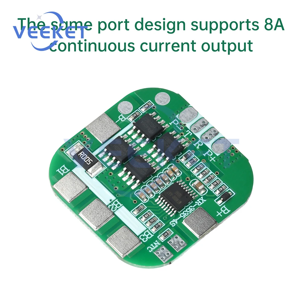 4S 14.8V 8A BMS 20A لوح حماية بطارية الليثيوم نفس المنفذ وحدة التعادل النشط تهمة/التفريغ لبطارية ليثيوم أيون 18650 #4