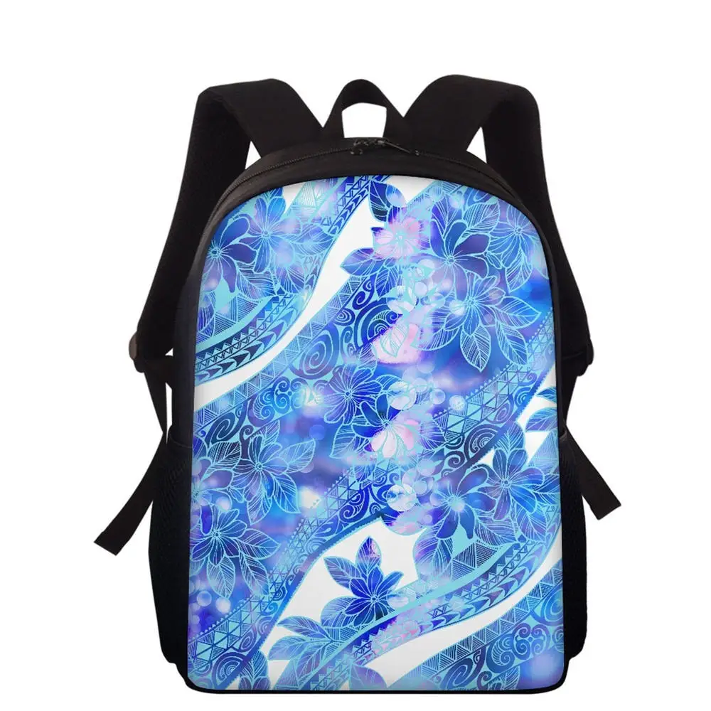 Mochila escolar com estampa tribal polinésia, grande capacidade, laptop de viagem, mochila infantil exclusiva para atividades ao ar livre, unissex, bolsa escolar casual