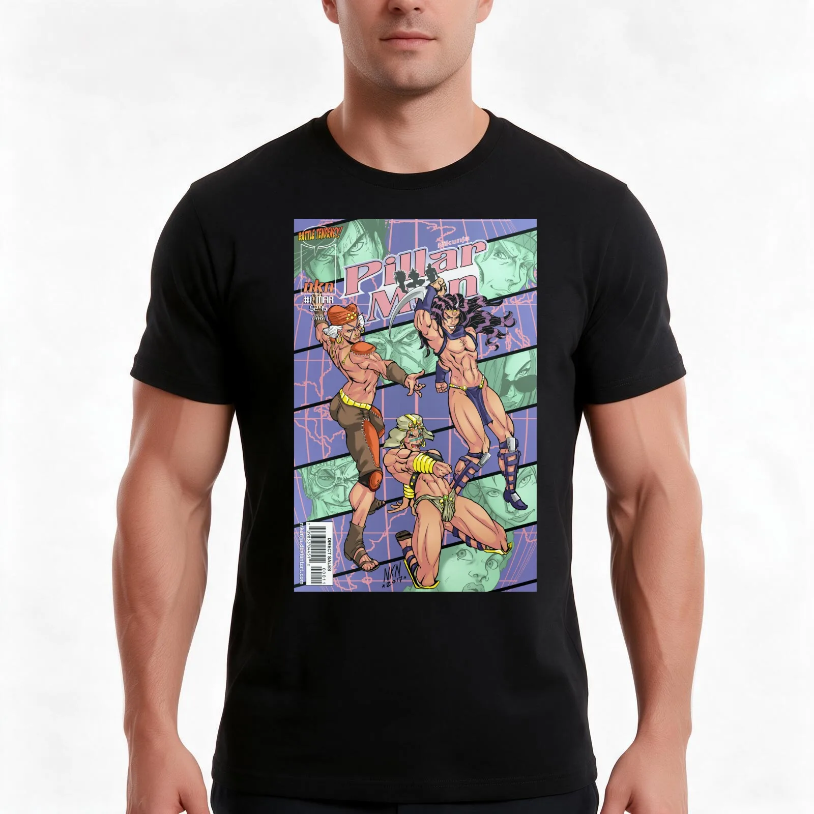 Pillar Men T-Shirt Summer Casual Cotton Tee Oversized Streetwear Tops Vintage Graphic Print Loose Fit Short Sleeve