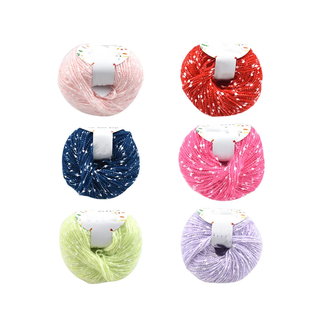 

6pcs Baby Cotton Thread 6 Roll Knitting Yarn Soft Durable Colorful Crochet Line Warm Comfortable Handmade Sweater Hat Gifts
