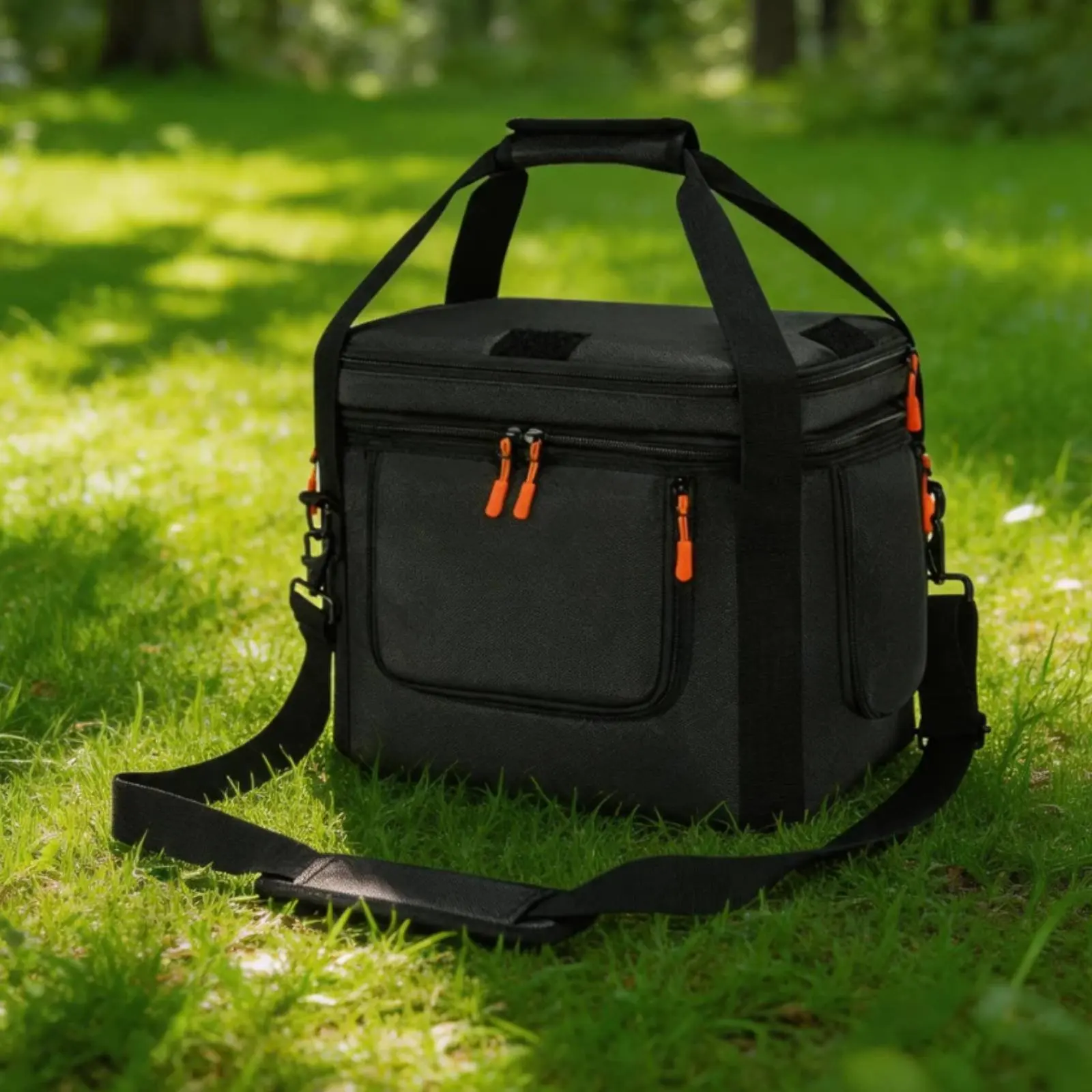 Power Supply Storage Bag Zipper Closure Power Station Bag Travel Friendly Scratch Resistant for Camping