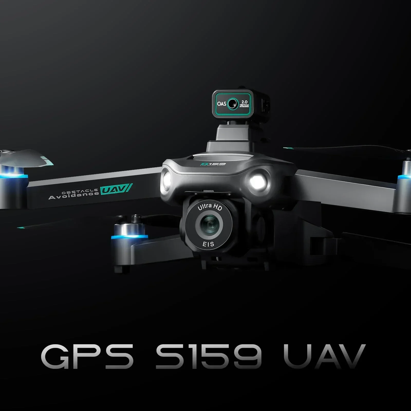 2024 S159 GPS Rc الطائرة بدون طيار 5G المهنية 8K HD التصوير الجوي كاميرا مزدوجة متعددة الاتجاهات تجنب العوائق بدون طيار مع شاشة