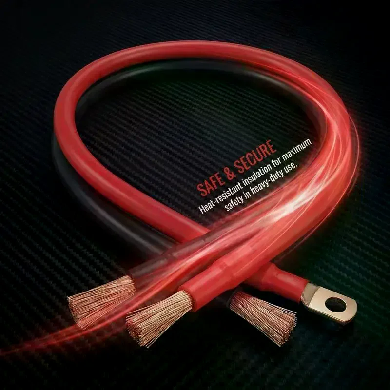 1 Set Automotive Connection Wires 8AWG Battery Terminal Post Connectors For Cars Motorcycles Ships Battery-Free Tools