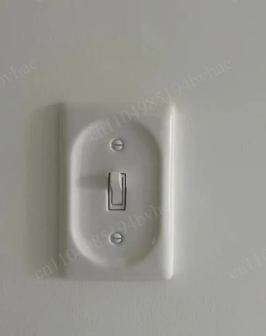 American Retro Ceramic White Switch Socket 120 Type Double Opening Lever Single Control Dual Control