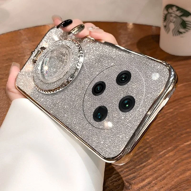 

Glitter Water Ripple Diamond Case For OPPO Find X8 Pro X 8 5G pro Folding Holder Cover For OPPO Find X8 Find pro x8 Hard Shell