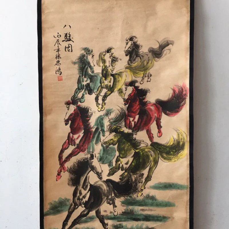 골동품 잡화 공장 도매, 서예 및 그림, 중간 홀 그림, 고난 골동품 사무실 거실 2 개