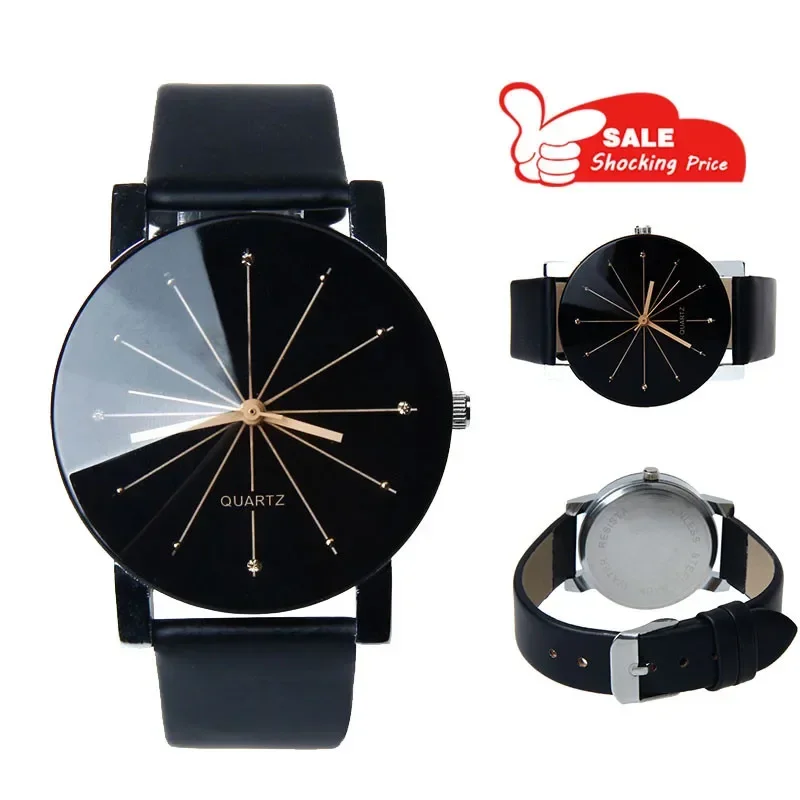 Mens Quartz Dial Clock Leather Wristwatch Round Case Luxury Waterproof Watches Simple Fashion Sports Clock Relogios Masculino