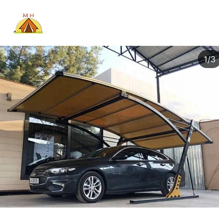 

Home PVDF Roof Wind Resistant Carport/ Waterproof Steel Car Parking Shed Tent