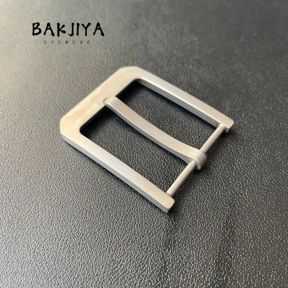 1pcs Solid Titanium Outer Wear Pin Buckle Belt Buckle, Titanium Anti Allergic Belt Clasp Head Fashion Men Waist Band Buckle 39mm