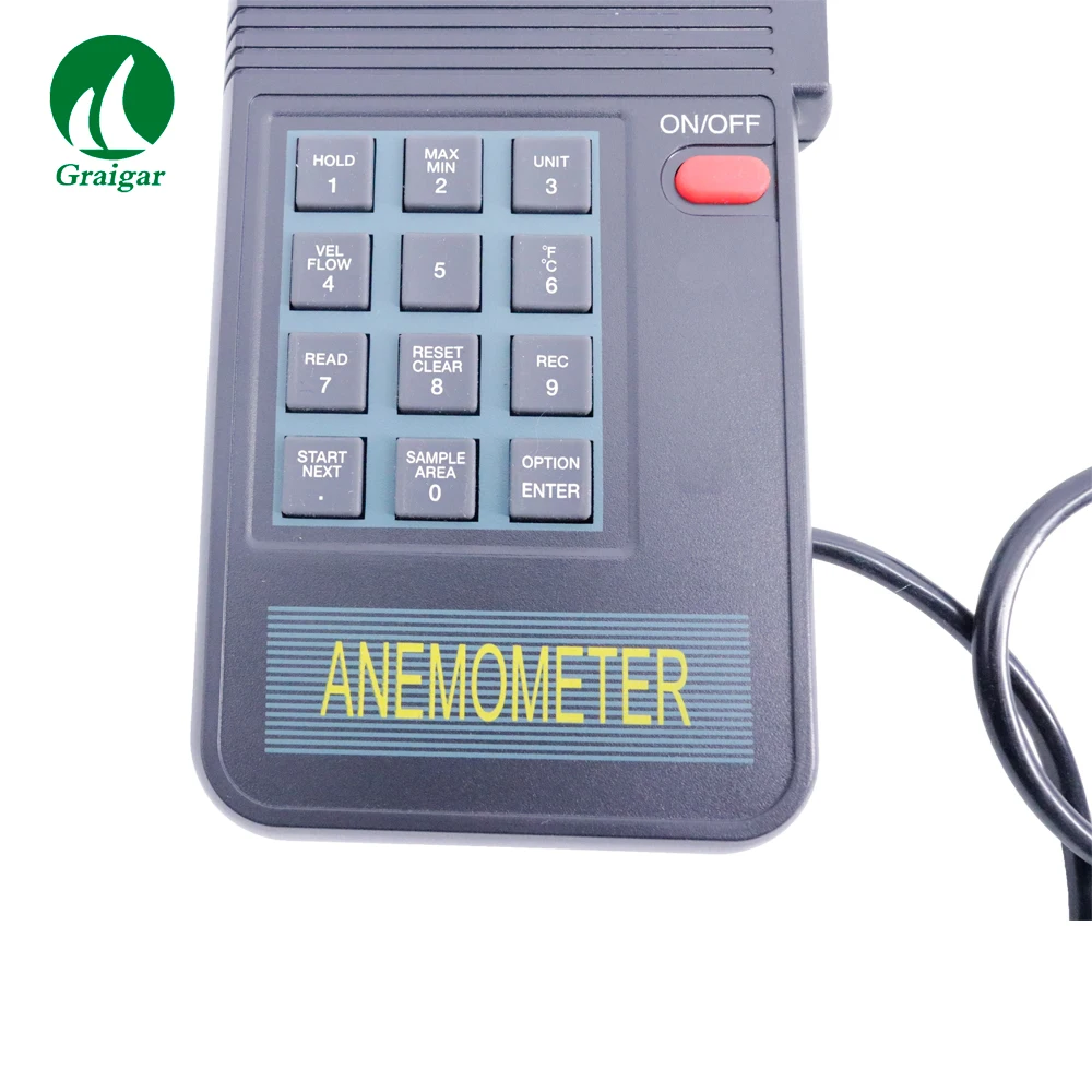 AVM-05 Prova عالية الدقة الرقمية مقياس شدة الريح سرعة الرياح جهاز قياس درجة الحرارة تدفق الهواء متر 0-45.00 م/ثانية #4