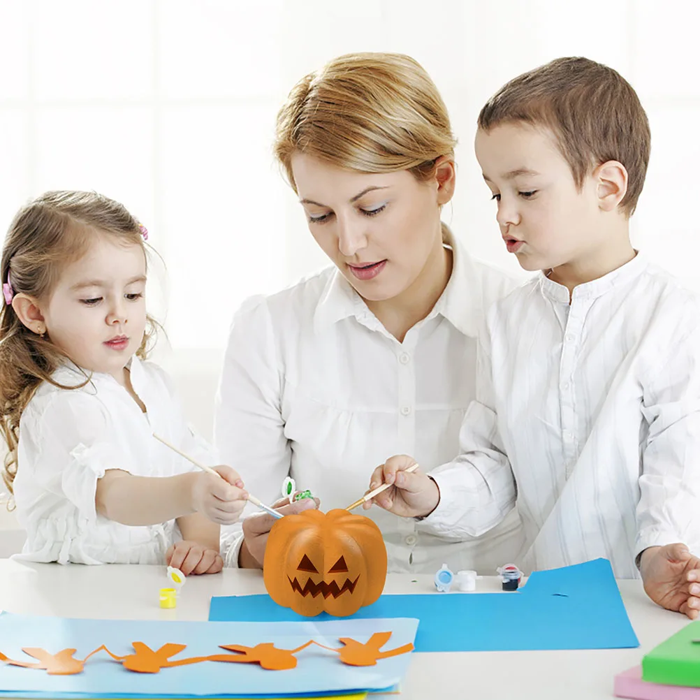 

Foam White Pumpkin Artificial Mini Pumpkins for Crafts Carve Embryo Halloween DIY Party Decoration Mold Simulation Practical