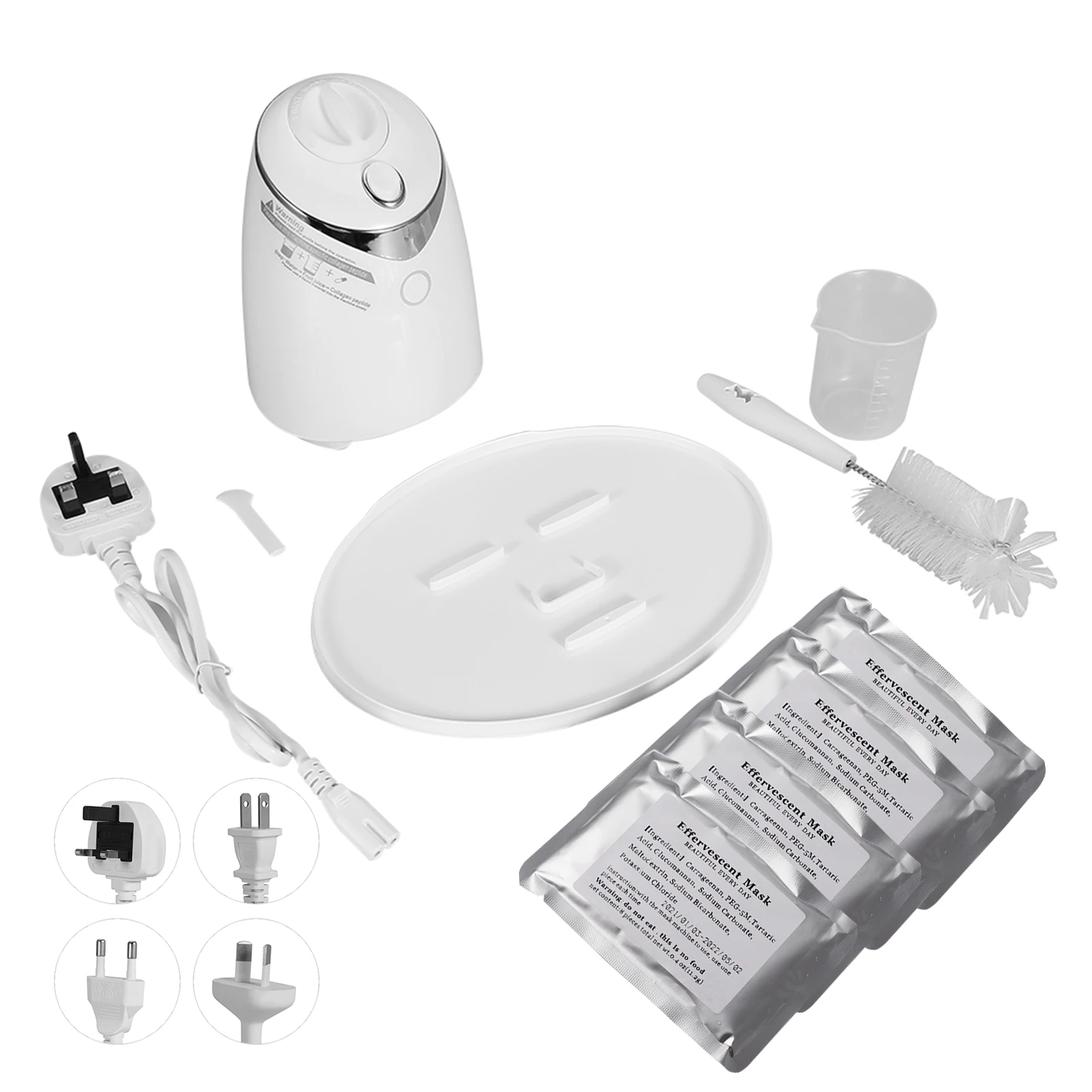 4 ประเภท DIY ผลไม้ธรรมชาติผัก Face Mask Maker Facial Care สดคอลลาเจนความงามเครื่อง