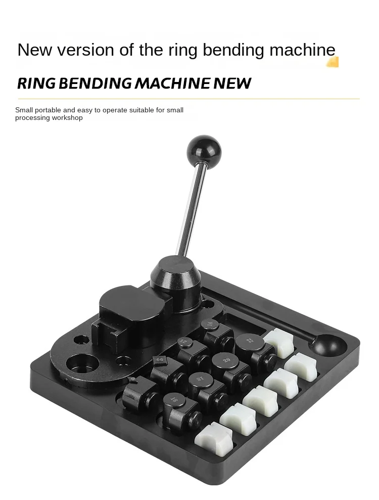 Metal Ring Bender Machine Jewelry Making Tool for Gold Silver Copper Round Forming Rolling Press DIY Craft Kit