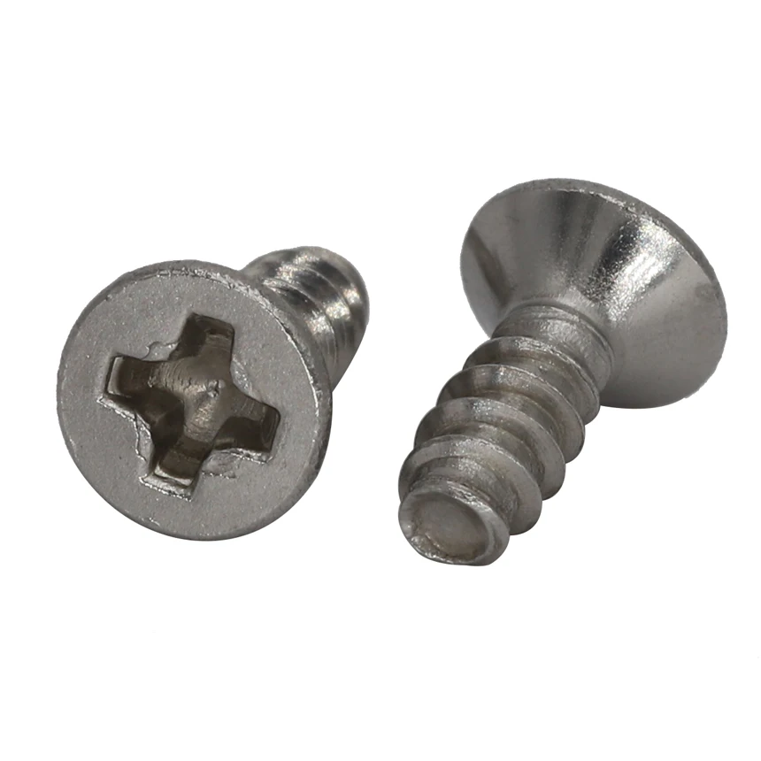 M4 M4*8/10/12/16 M4x8/10/12/16 304 Stainless Steel KB Phillips Cross Countersunk CSK Flat Head Tail Self Tapping Screw