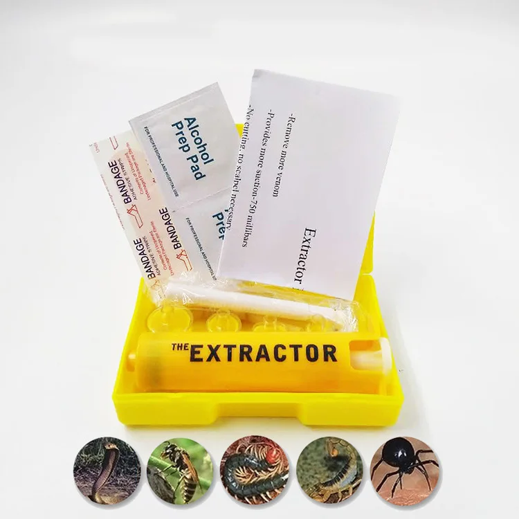 Bee&Snake Bite Venom Extractor Suction Kit Tool Sting Pump First Aid Safe Insect Emergency for Hiking Backpacking Camping