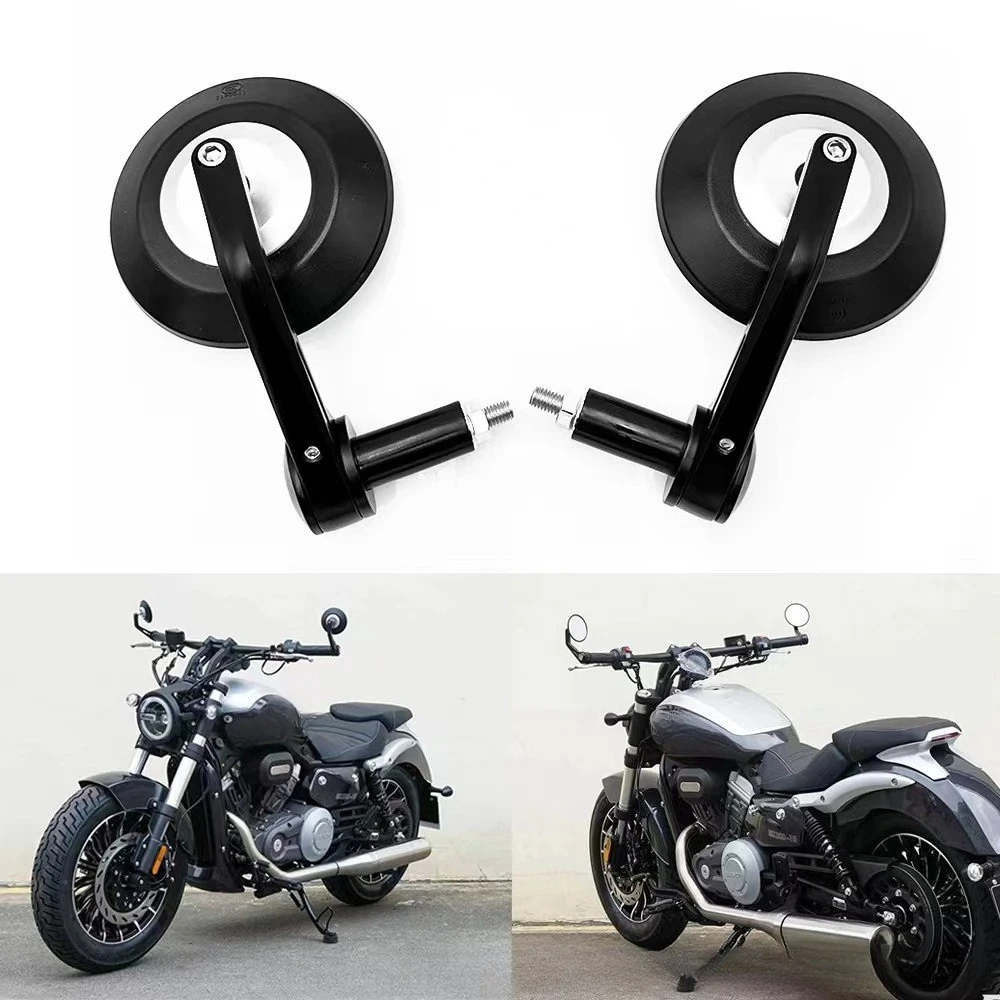 

Аксессуары для мотоциклов, 7/8 "круглые задние зеркала на конце стержня для кафе Racer, зеркала бокового вида для мотоциклов, скутеров, зеркало заднего вида