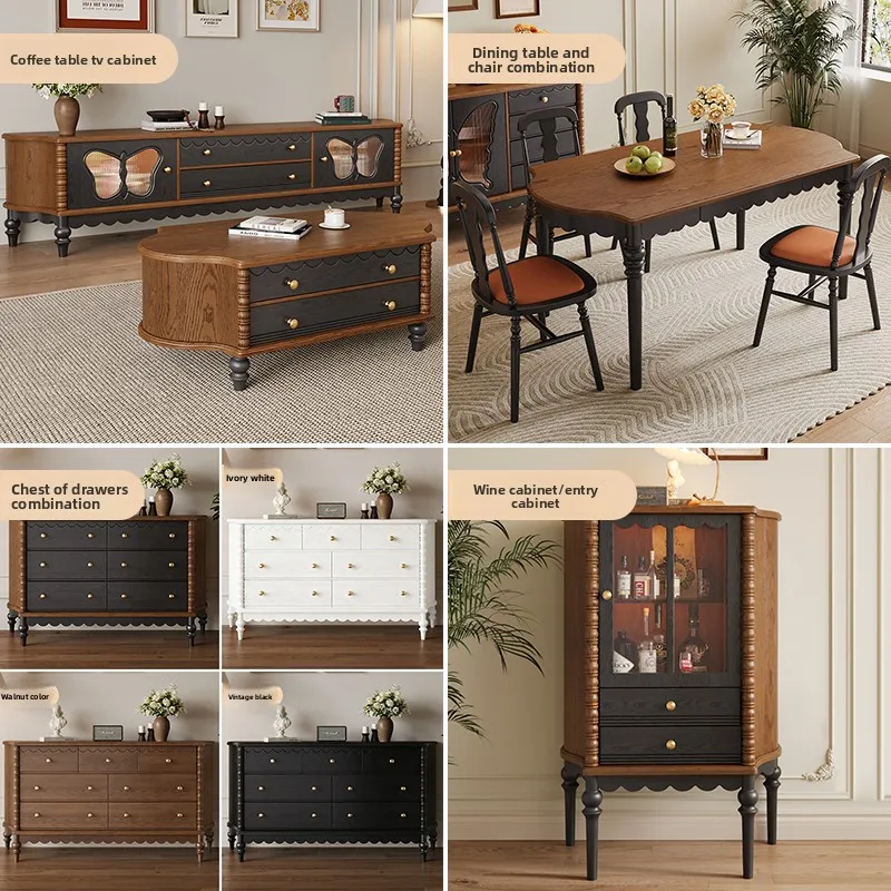 ZML Sideboard Cabinet for Home Use, Living Room Wall-Mounted Storage Cabinet, Multi-Functional Dining Room Entryway Cabinet