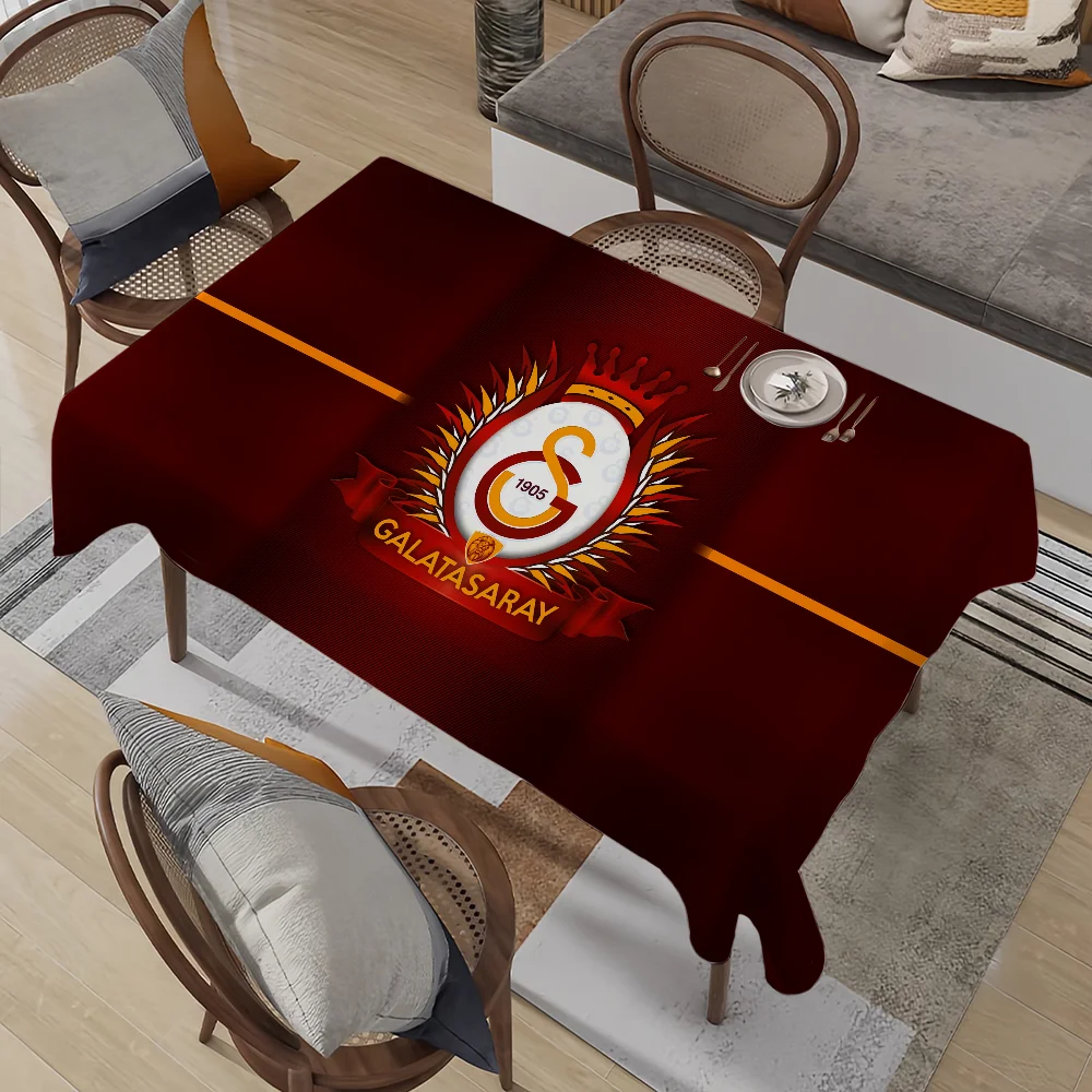 G-GalatasarayS S-SK Table Cloth Stain Resistant Decorative Washable Tablecloths Birthday Party Dining table