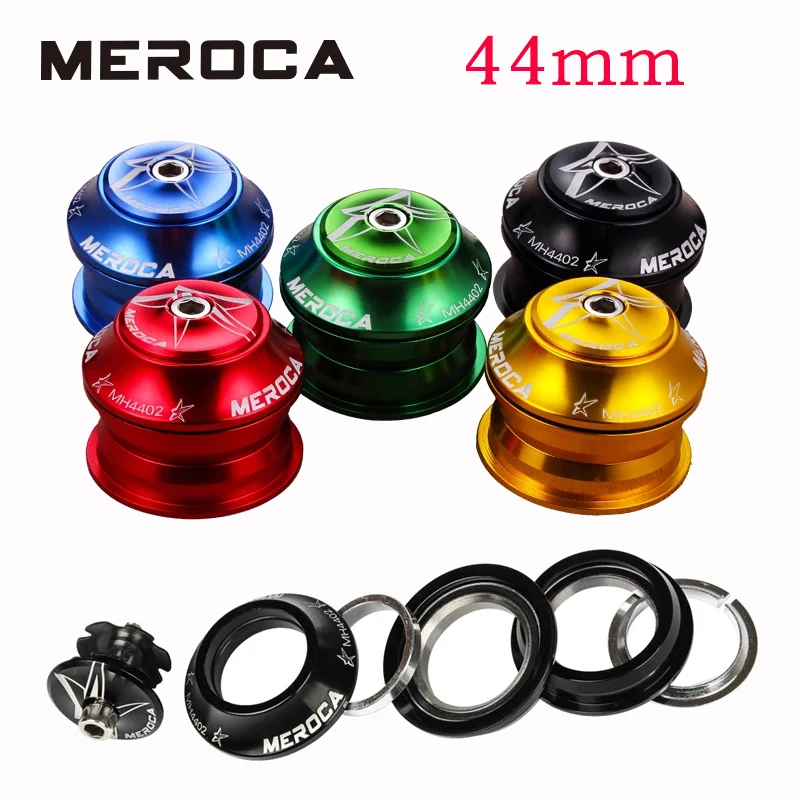 Meroca Mtb Bike Headset Integrated 1 1/8 Steering Column 44Mm Mountain Bicycle Press Bearings Box Vtt Fork Cups Cycling