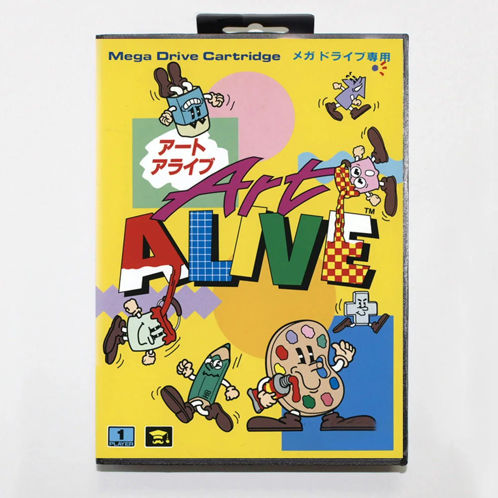 Hot Sale Art Alive With Japan Retail Box 16bit MD Cart For Sega Mega Drive/Genesis System