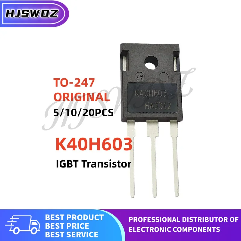 5~20PCS Original New K40H603 IKW40N60H3 600V/40A TO-247 IGBT tube for welding machine