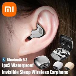 Xiaomi-Bluetoothワイヤレスヘッドセット,マイク付き,見えない睡眠ヘッドセット,防水ipx5,電話ヘッドセット,5.3