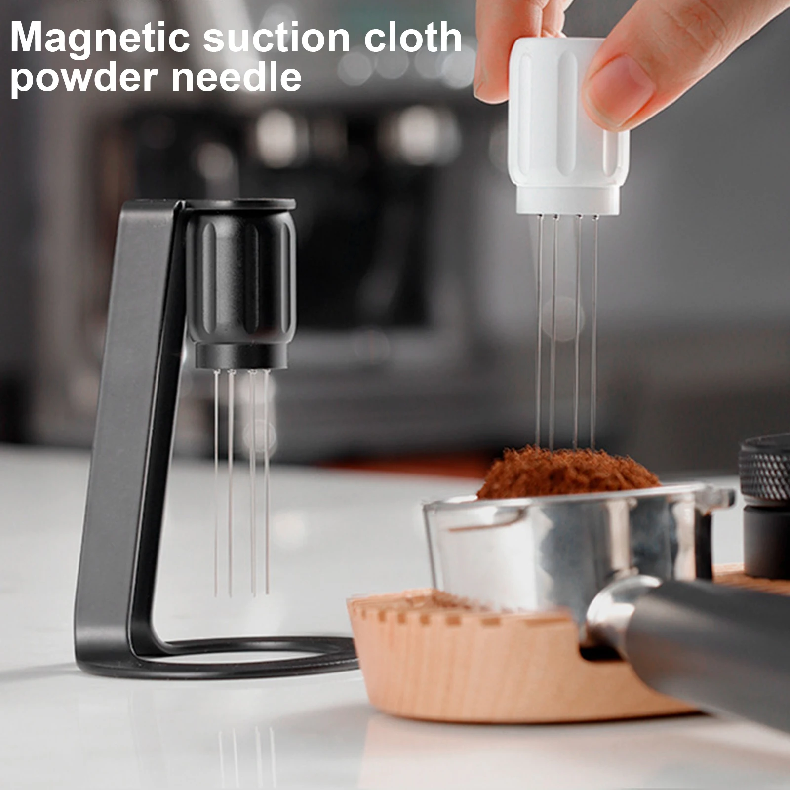 

WDT Tools Coffee Needle Distributor Magnetic Leveler Stirrer With Stand For Tamper Espresso Maker Accessories Barista Tools