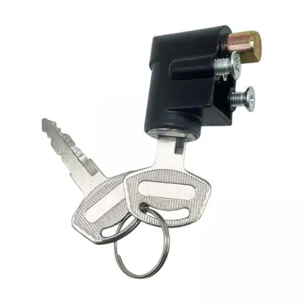 Motorcycle Key Lock Ignition Switch Replacement Sturdy Stainless Steel Contact Key Set for Suzuki GN125 GS125 Upgrade