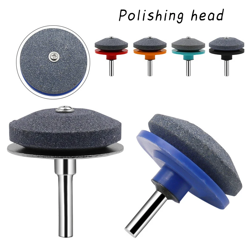 Lawn Mower Sharpener Wear Resistant Grinder Wheel Stone for Most Power Drill Hand Drill with Blade Balancer Drill Grinding Head