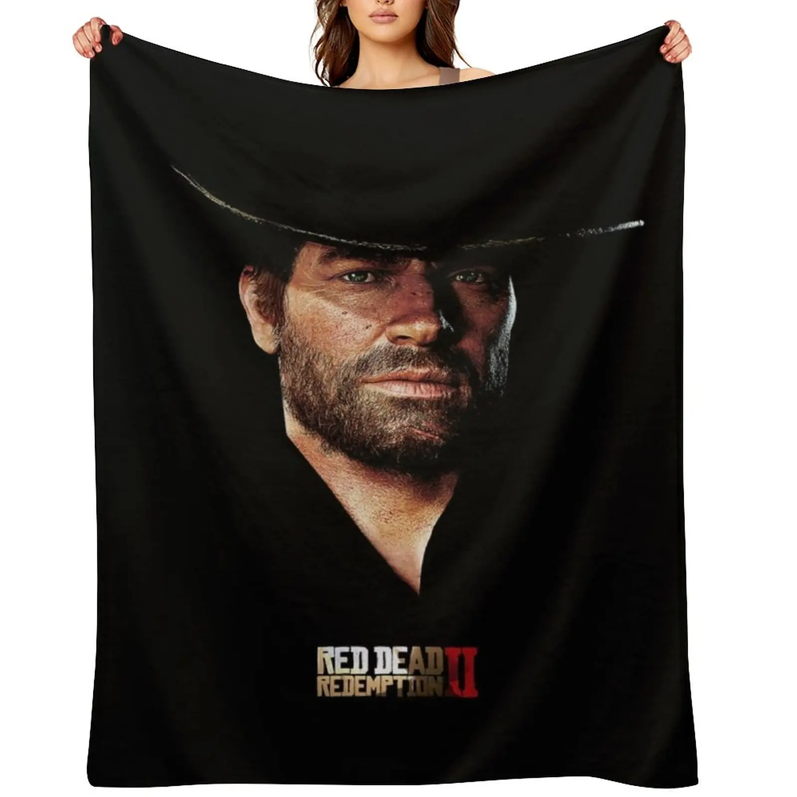 

Arthur Morgan Throw Blanket bed plaid Thermals For Travel Soft Flannels Blankets