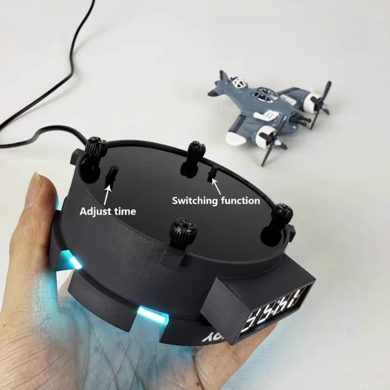 Diy levitação magnética mini avião criativo desktop computador escritório decoração brinquedo presente para amigos