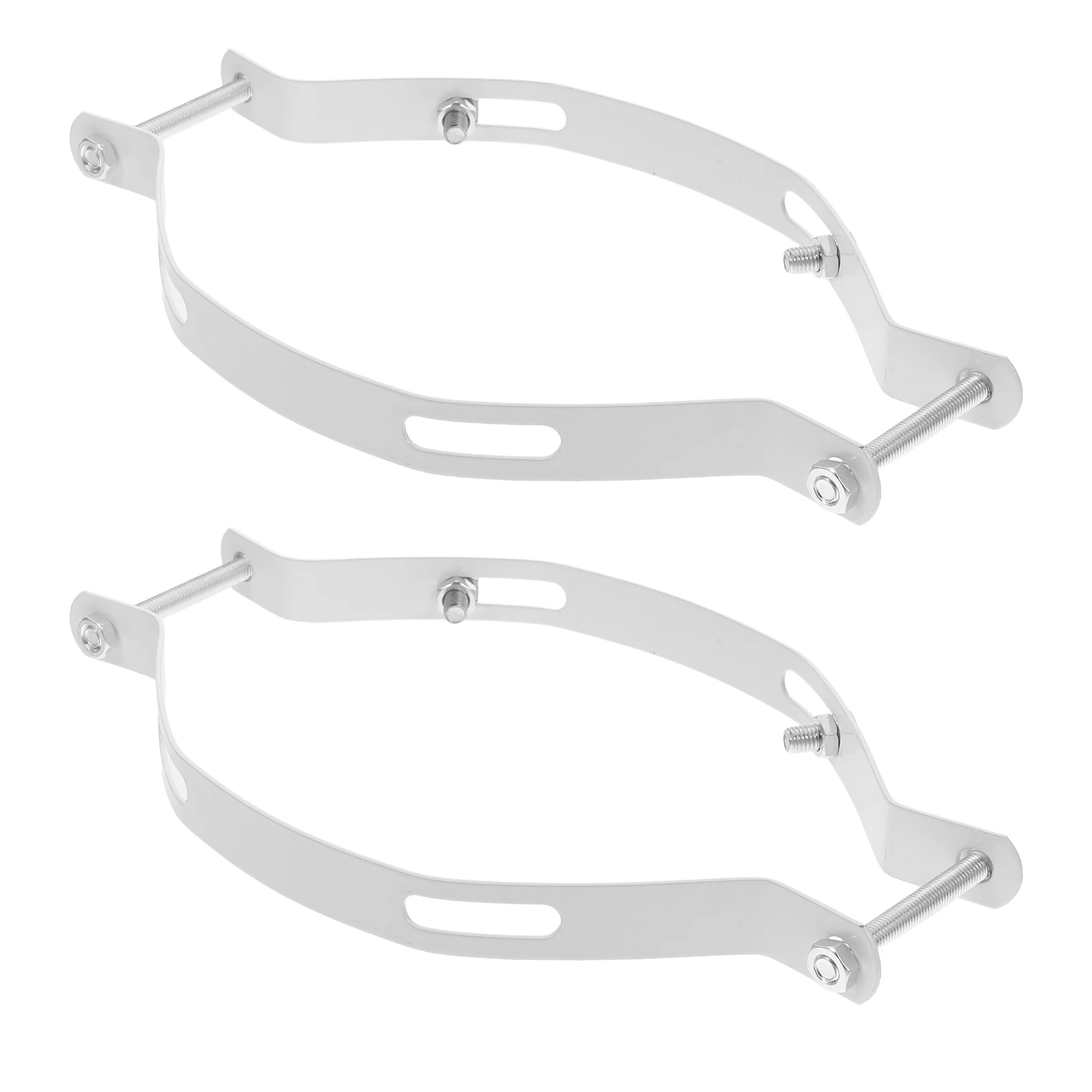 

1PC Solar Light Mounting Bracket Pole Extension Kit Hoop Iron Sheet Lamp Post Arm Universal Spotlight Compatible
