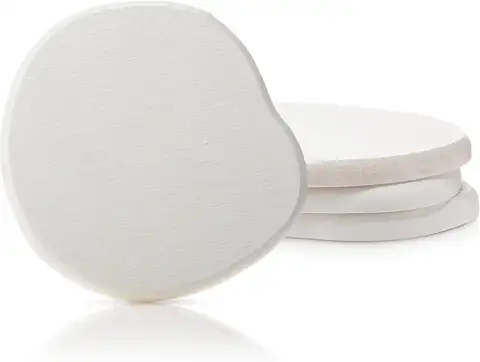 Juego de posavasos de tierra de diatomeas, posavasos de bebidas de secado rápido, absorbentes y frescos, para escritorio, diseño de piedra moderno, color blanco, 4 Uds.