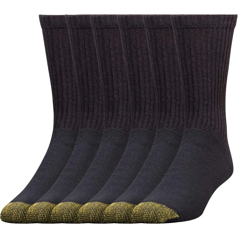 Men's 656S Cotton Crew Athletic Socks, Multipairs