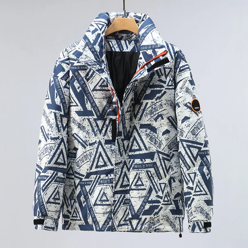 

New Couple Trendy down Jaet Loose Outdoor Men's Women's Winter Warm Bread Sle Coat Youth ular Polyester Fiber 00%