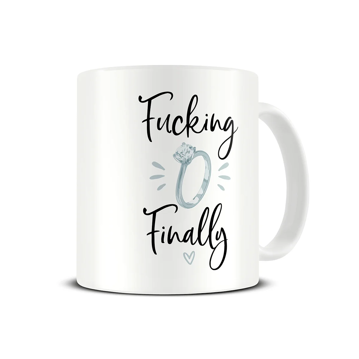 Wedding Mugs Finally Wedding Ring Mug Coffee Mug Funny Engagement Gift Bridal Shower Gifts Wedding Planning Coffee Mug