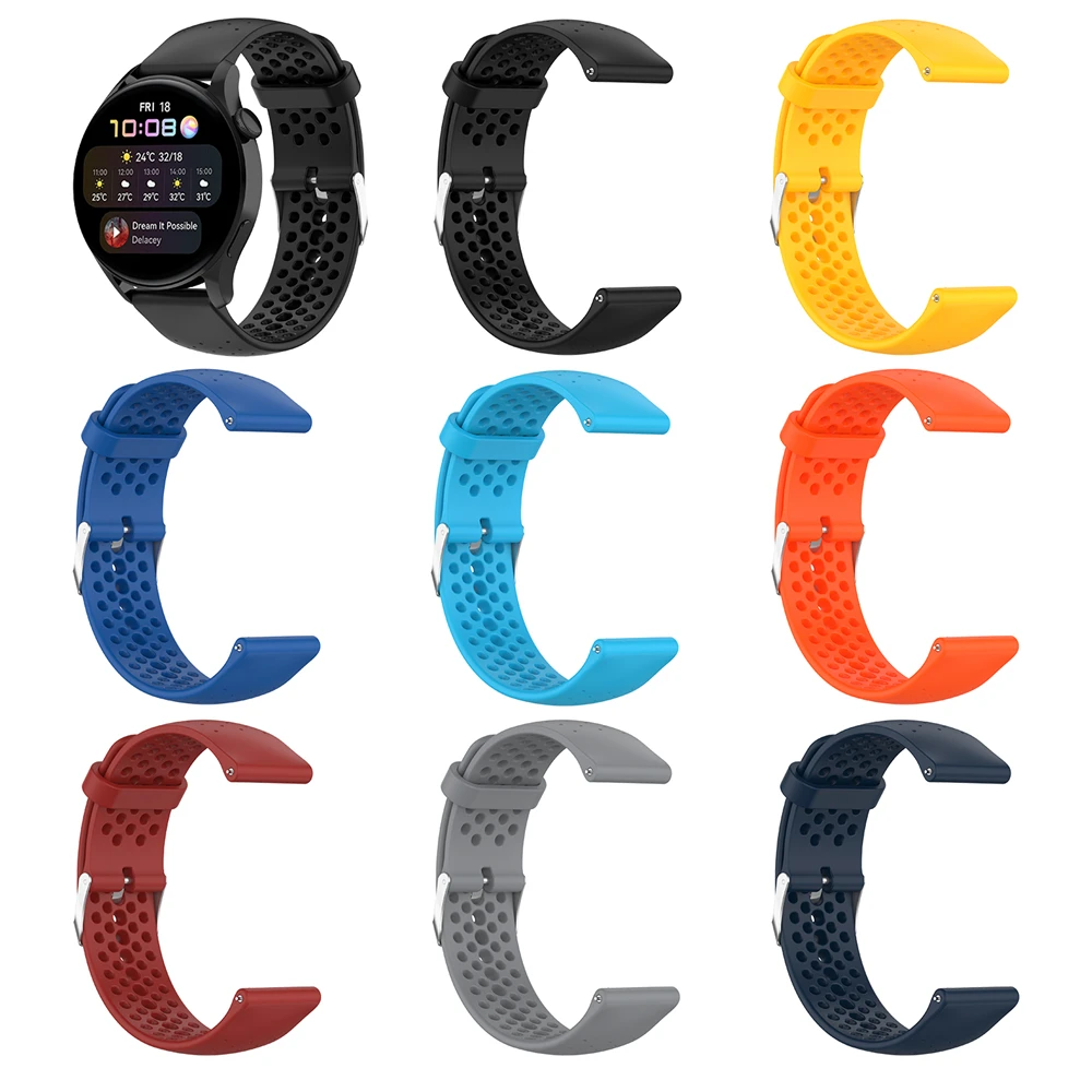 Breathable Silicone Bracelets For SUUNTO Band 9 PEAK Pro/DLC/5 PEAK/PACE/3 Fitness/VERTICAL 20mm 22mm Strap Accessorie Wristband