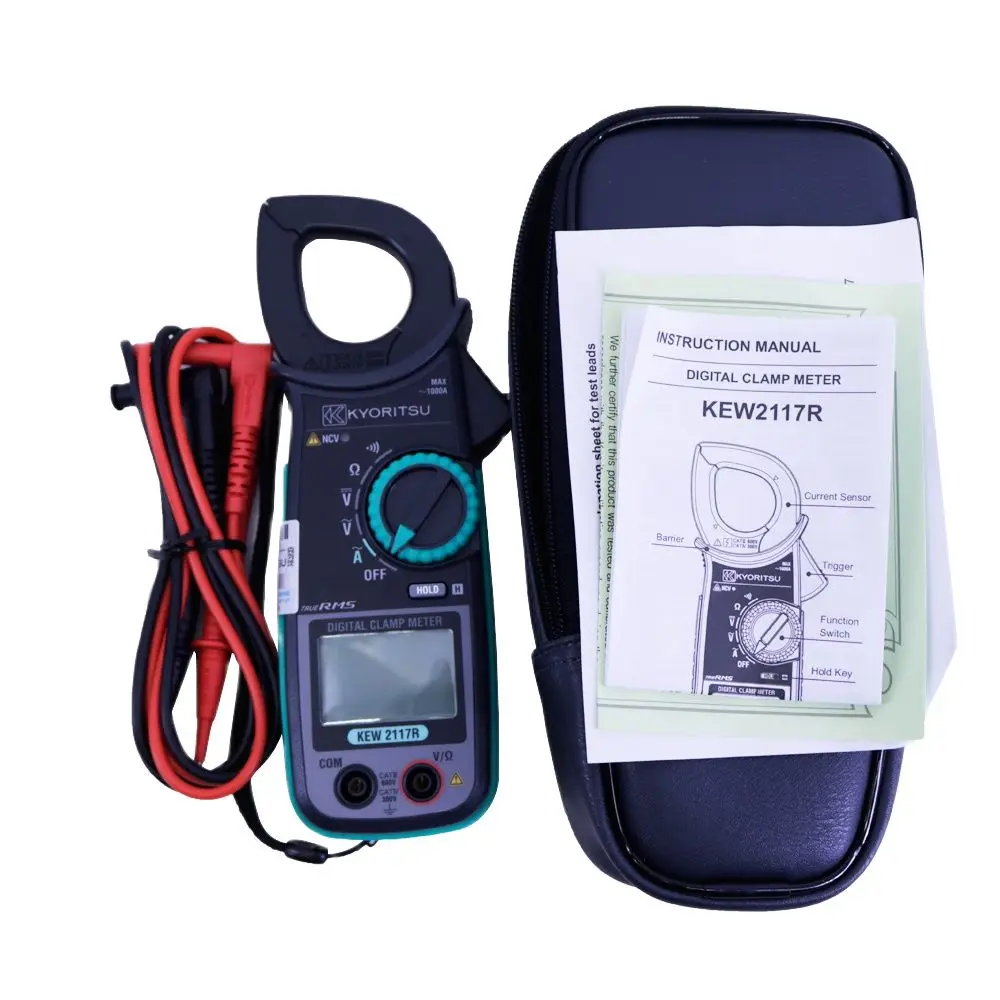 KEW 2117R AC الرقمية المشبك متر مع صحيح RMS 1000A 600V Kyoritsu 2117R
