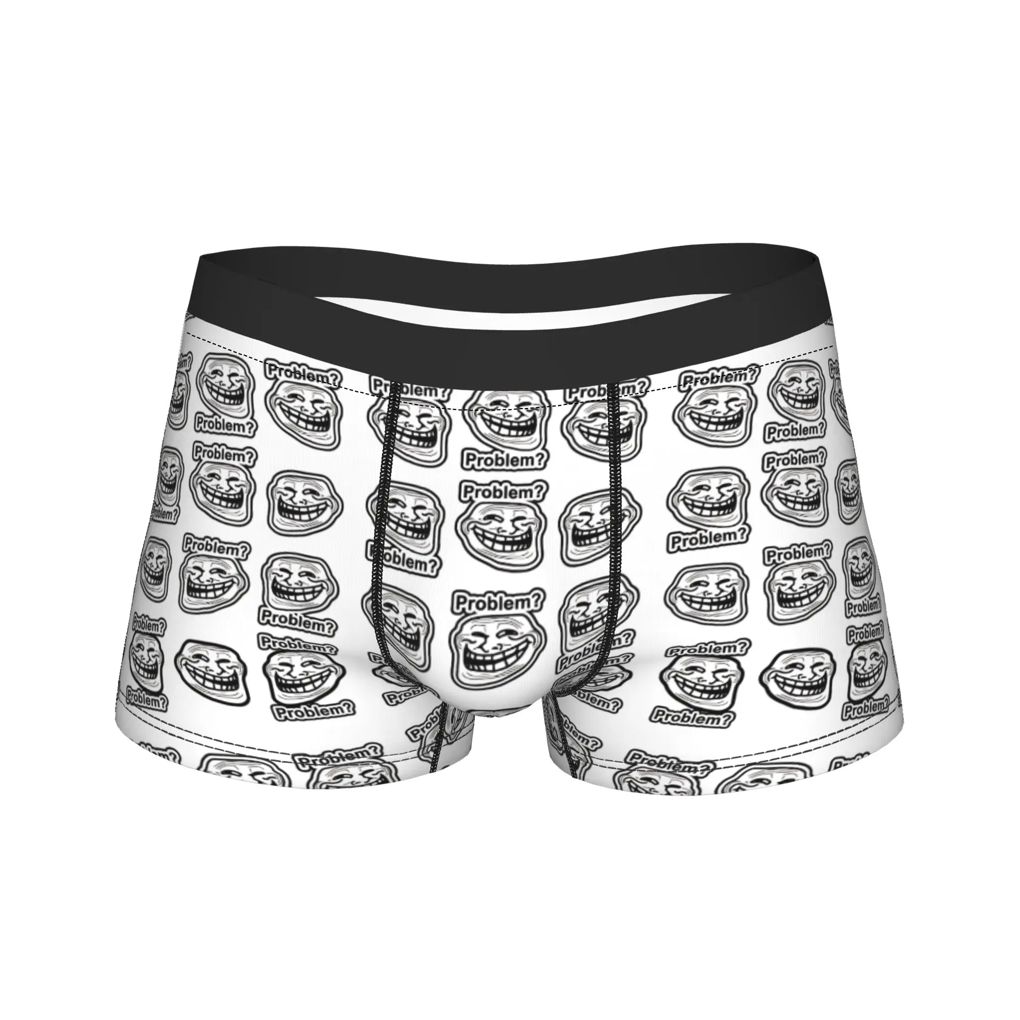 

Rage Comic Trollfac Trunk Crazy Pouch Underwear Quality Design Shorts Briefs Comfortable Men Panties Plus Size 2XL